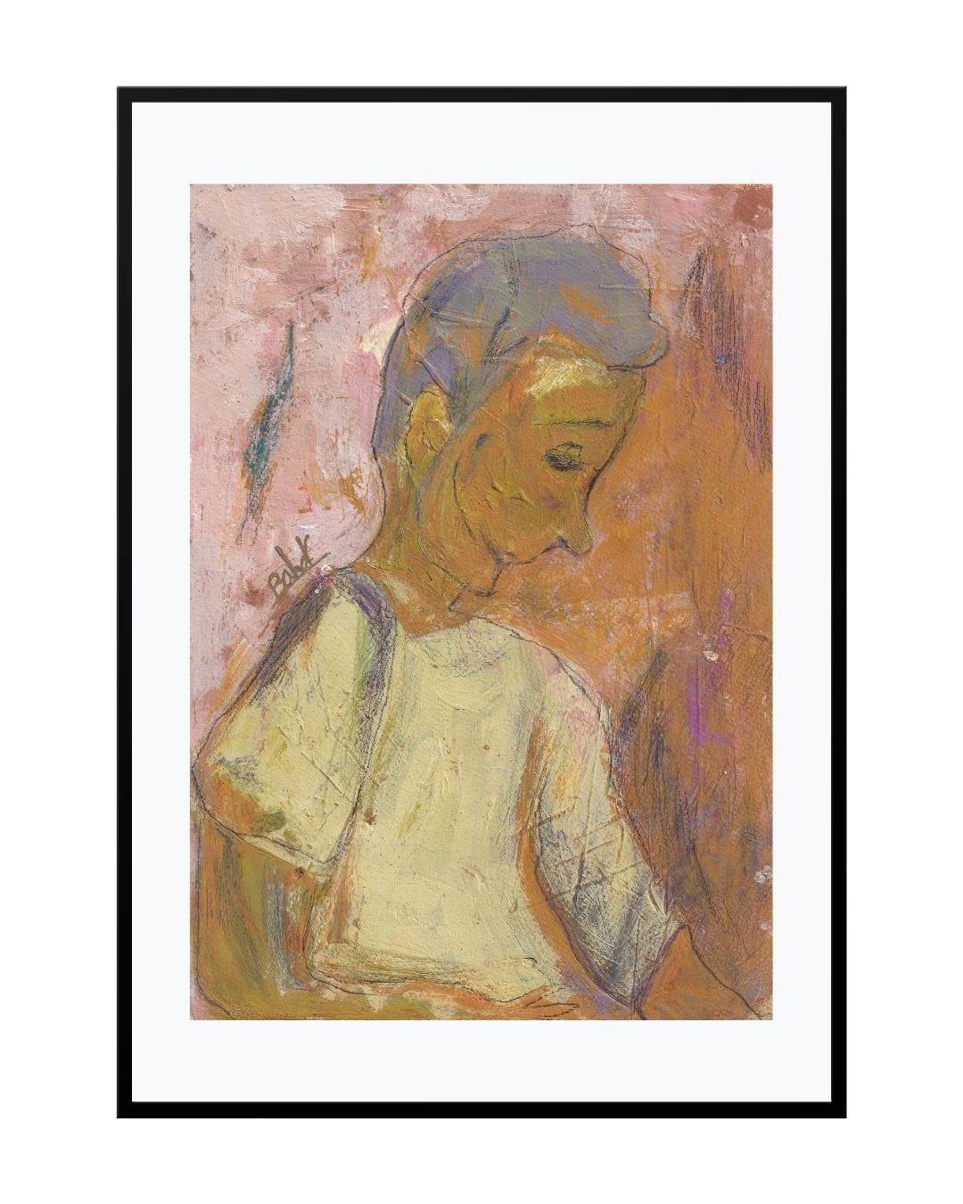 Posters, Prints, & Visual Artwork Broken Heart Print - The Sad Man
